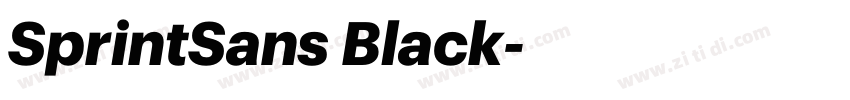 SprintSans Black字体转换